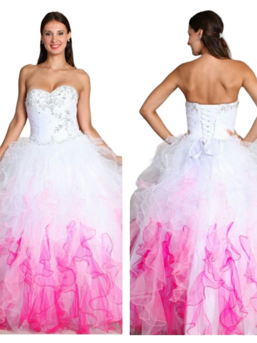 NWT Fiesta TA 81003 by House of Wu Quinceañera Prom BallGown.